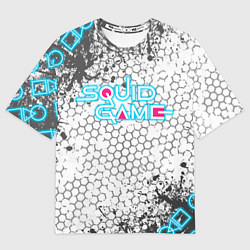 Футболка оверсайз мужская Игра в кальмара, цвет: 3D-принт