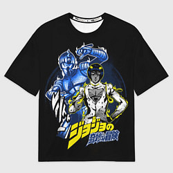 Футболка оверсайз мужская Бруно Буччеллати - JoJos Bizarre Adventure, цвет: 3D-принт