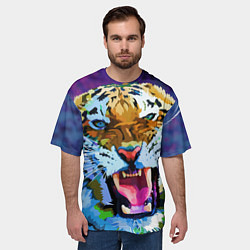 Футболка оверсайз мужская Рычащий Шархан, цвет: 3D-принт — фото 2