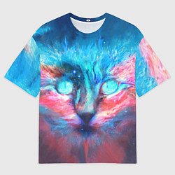 Мужская футболка оверсайз ВСЕЛЕНСКИЙ КОТ