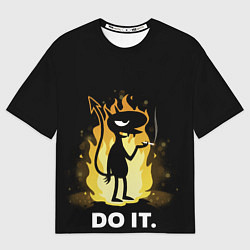 Футболка оверсайз мужская Чертенок Do it, цвет: 3D-принт