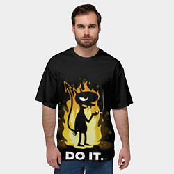 Футболка оверсайз мужская Чертенок Do it, цвет: 3D-принт — фото 2