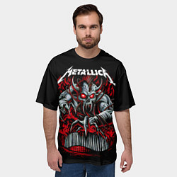 Футболка оверсайз мужская Metallica - Hardwired To Self-Destruct, цвет: 3D-принт — фото 2