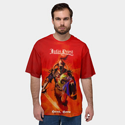 Футболка оверсайз мужская Hero, Hero - Judas Priest, цвет: 3D-принт — фото 2