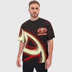 Футболка оверсайз мужская Тойота Toyota, цвет: 3D-принт — фото 2