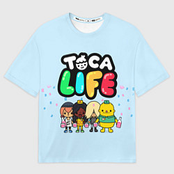 Футболка оверсайз мужская Toca Life: Logo, цвет: 3D-принт
