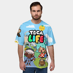 Футболка оверсайз мужская Toca Life, цвет: 3D-принт — фото 2