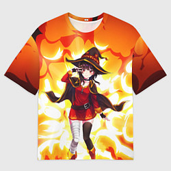 Футболка оверсайз мужская MeguminKonoSuba, цвет: 3D-принт