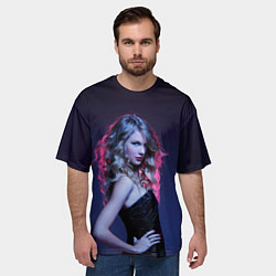 Футболка оверсайз мужская Игривая Тейлор, цвет: 3D-принт — фото 2