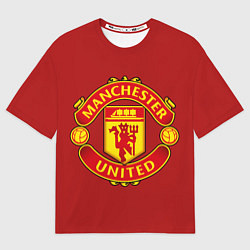 Футболка оверсайз мужская Manchester United F C, цвет: 3D-принт