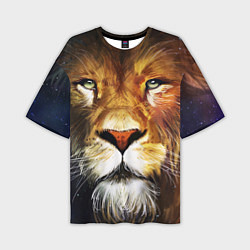 Футболка оверсайз мужская Лев царь зверей, цвет: 3D-принт