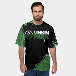 Футболка оверсайз мужская Линкин Парк в стиле Гранж Linkin Park, цвет: 3D-принт — фото 2