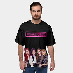 Футболка оверсайз мужская BLACKPINK NEON, цвет: 3D-принт — фото 2