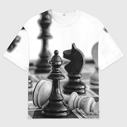 Мужская футболка оверсайз Шах и мат Шахматы