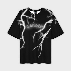 Футболка оверсайз мужская GHOSTEMANE Lightning Гостмейн Молния Надпись, цвет: 3D-принт