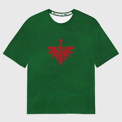 Футболка оверсайз мужская Темные ангелы после Ереси цвет легиона, цвет: 3D-принт