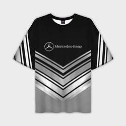 Футболка оверсайз мужская Mercedes-Benz Текстура, цвет: 3D-принт