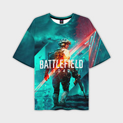 Мужская футболка оверсайз Battlefield 2042 игровой арт