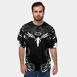 Футболка оверсайз мужская WALHALLA TEAM TOKYO REVENGERS DRAGON TATTOO, цвет: 3D-принт — фото 2
