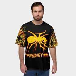 Футболка оверсайз мужская The Prodigy логотип, цвет: 3D-принт — фото 2