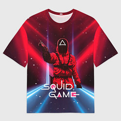 Мужская футболка оверсайз Игра в кальмара - выстрел