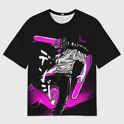 Футболка оверсайз мужская Chainsaw Man - Дэнджи, цвет: 3D-принт