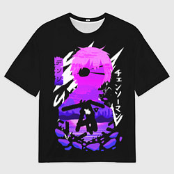 Мужская футболка оверсайз Chainsaw Man: Человек-бензопила