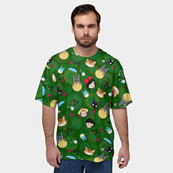 Футболка оверсайз мужская Totoro&Kiki ALLSTARS, цвет: 3D-принт — фото 2