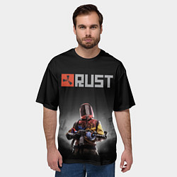 Футболка оверсайз мужская Работяга из Раста, цвет: 3D-принт — фото 2