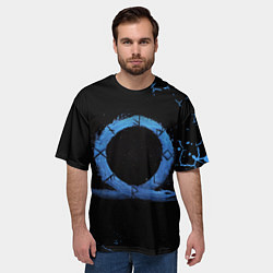 Футболка оверсайз мужская GOD OF WAR LOGO ЭМБЛЕМА РАГНАРЁК, цвет: 3D-принт — фото 2