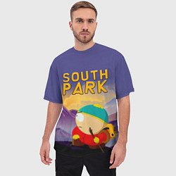 Футболка оверсайз мужская Эпичный Картман в горах Южный Парк, цвет: 3D-принт — фото 2