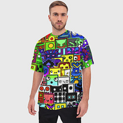 Футболка оверсайз мужская Geometry Dash: All Skins, цвет: 3D-принт — фото 2