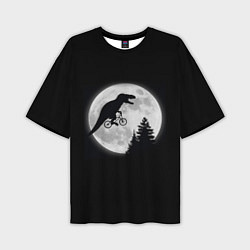 Мужская футболка оверсайз T-REX НА ЛУНЕ