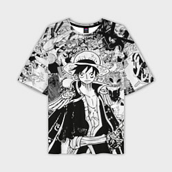 Футболка оверсайз мужская Ван Пис, One Piece, манга, цвет: 3D-принт