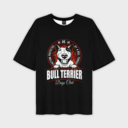 Футболка оверсайз мужская Бультерьер Bull Terrier, цвет: 3D-принт