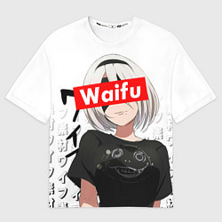 Футболка оверсайз мужская Waifu - 2B Nier, цвет: 3D-принт