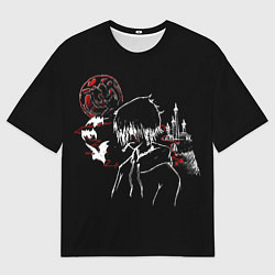 Футболка оверсайз мужская Ищи Меня На Луне Фараон, цвет: 3D-принт