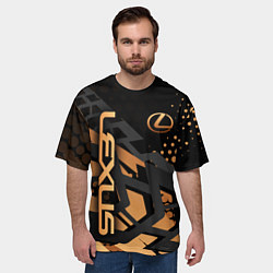 Футболка оверсайз мужская Lexus Лексус, цвет: 3D-принт — фото 2