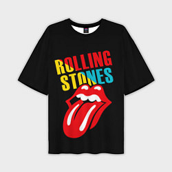 Футболка оверсайз мужская Роллинг Стоунз Rolling Stones, цвет: 3D-принт