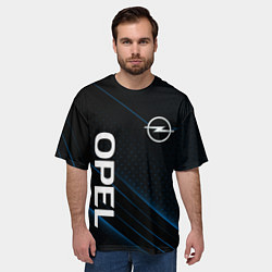Футболка оверсайз мужская Опель, Opel, цвет: 3D-принт — фото 2
