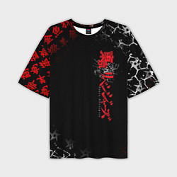 Футболка оверсайз мужская TOKYO REVENGERS RED STYLE TEAM, цвет: 3D-принт