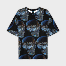 Мужская футболка оверсайз Vanguard skull pattern 2022