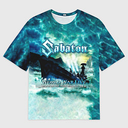 Футболка оверсайз мужская World War Live: Battle of the Baltic Sea - Sabaton, цвет: 3D-принт