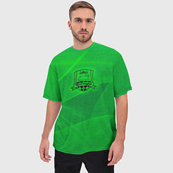Футболка оверсайз мужская Краснодар lime theme, цвет: 3D-принт — фото 2