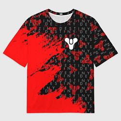 Мужская футболка оверсайз Destiny Паттерн