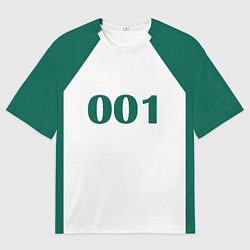 Мужская футболка оверсайз Как в Игре в Кальмара Форма игрока 001 Дед, О Иль-