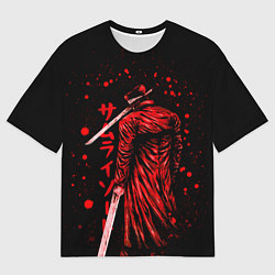 Мужская футболка оверсайз Katana Man Chainsaw Man