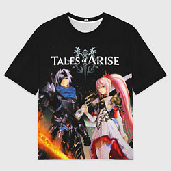 Мужская футболка оверсайз Tales of Arise, Алфен и Шион