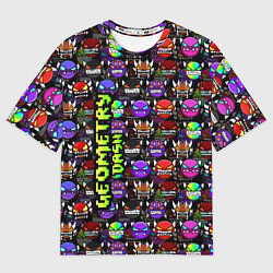 Футболка оверсайз мужская Geometry Dash: Heroes, цвет: 3D-принт