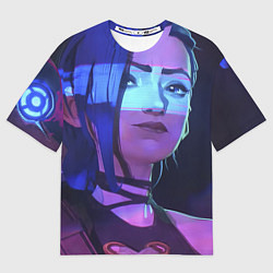 Мужская футболка оверсайз Jinx в неоне